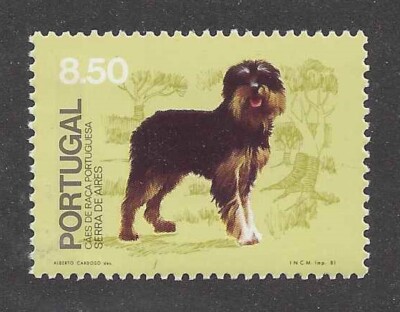 RARE Art Postage Stamp PYRENEAN SHEPHERD SERRA DE AIRES DOG Portugal MNH