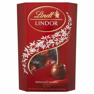 Lindt - Lindor - Milk Cornet - 200g (Pack of 4)