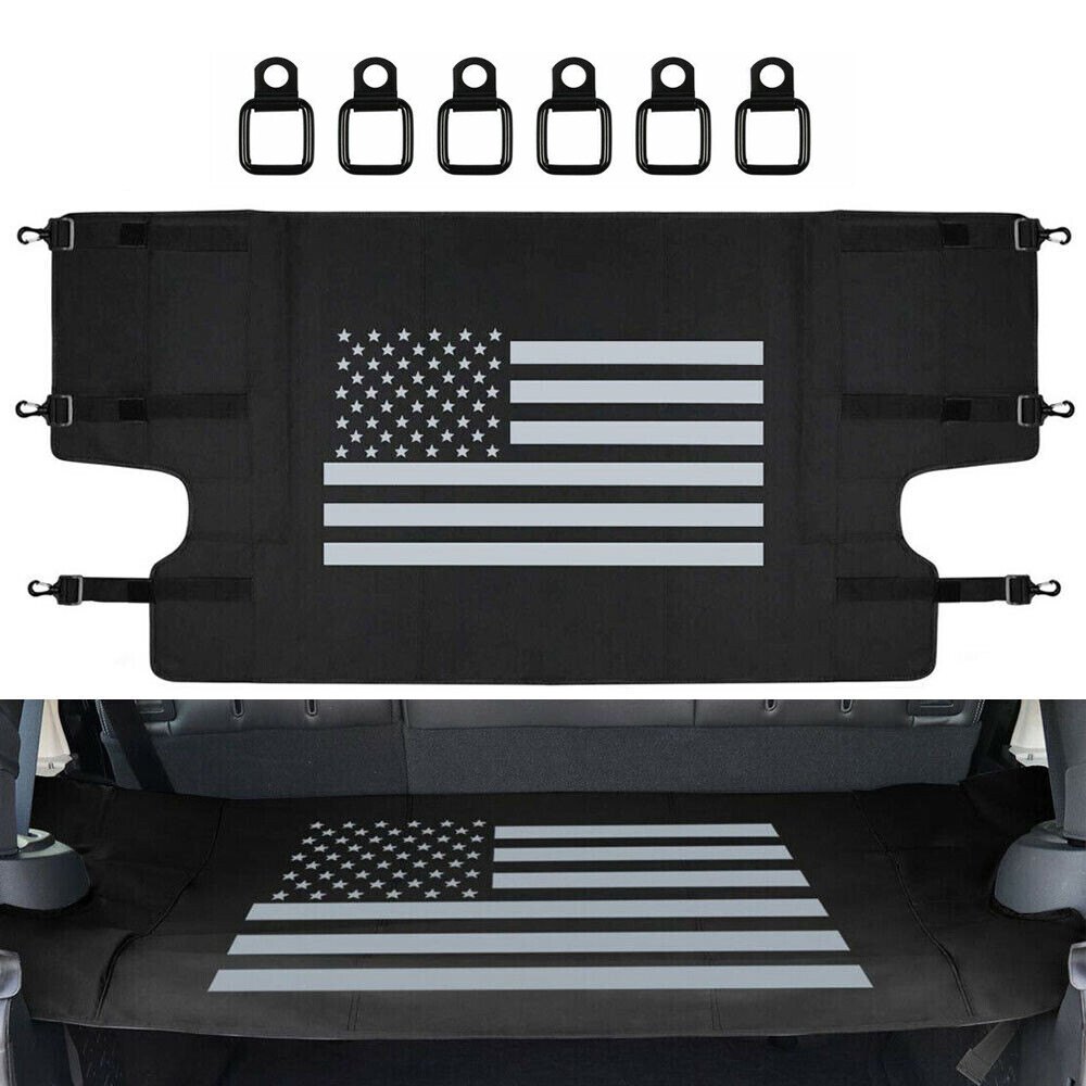 For Jeep Wrangler JKU 2007-2018 4-Door Rear Trunk Cargo Shade Cover