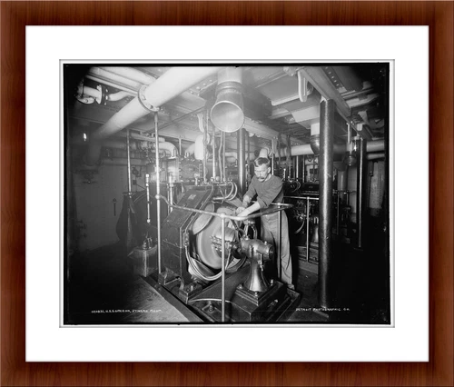 Nikola Tesla on The "S.S." Oregon, The Fastest "Passenger" Steamer Wall Art