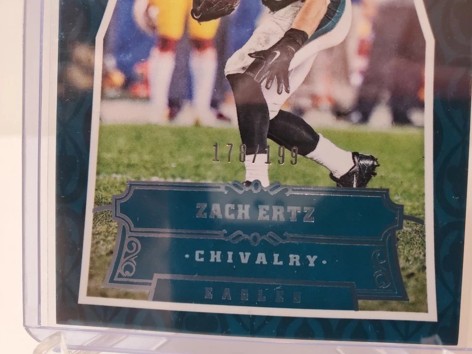 2016 Panini Chivalry 178/199 Zach Ertz #182 Philadelphia Eagles  - Image 3 of 3