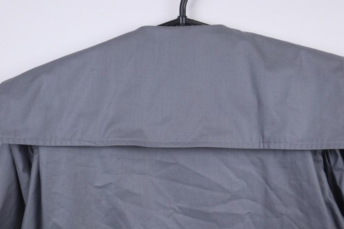 Christian Dior Gray Polyester Double-Breasted Shawl Lapel Long Sleeve Rain Coat - Picture 13 of 16