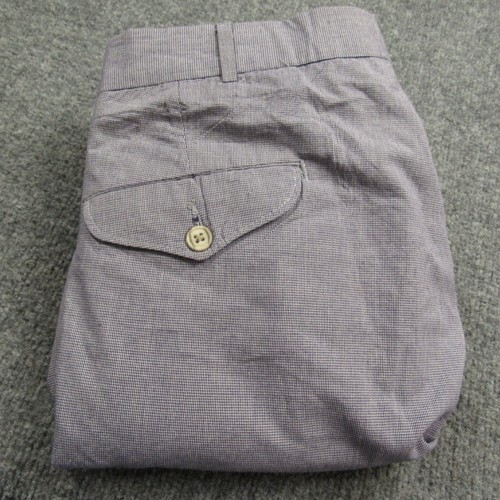 Vintage Cross Creek Pants Men 37x28 Cuffed Micro Houndstooth Pleated Made in USA