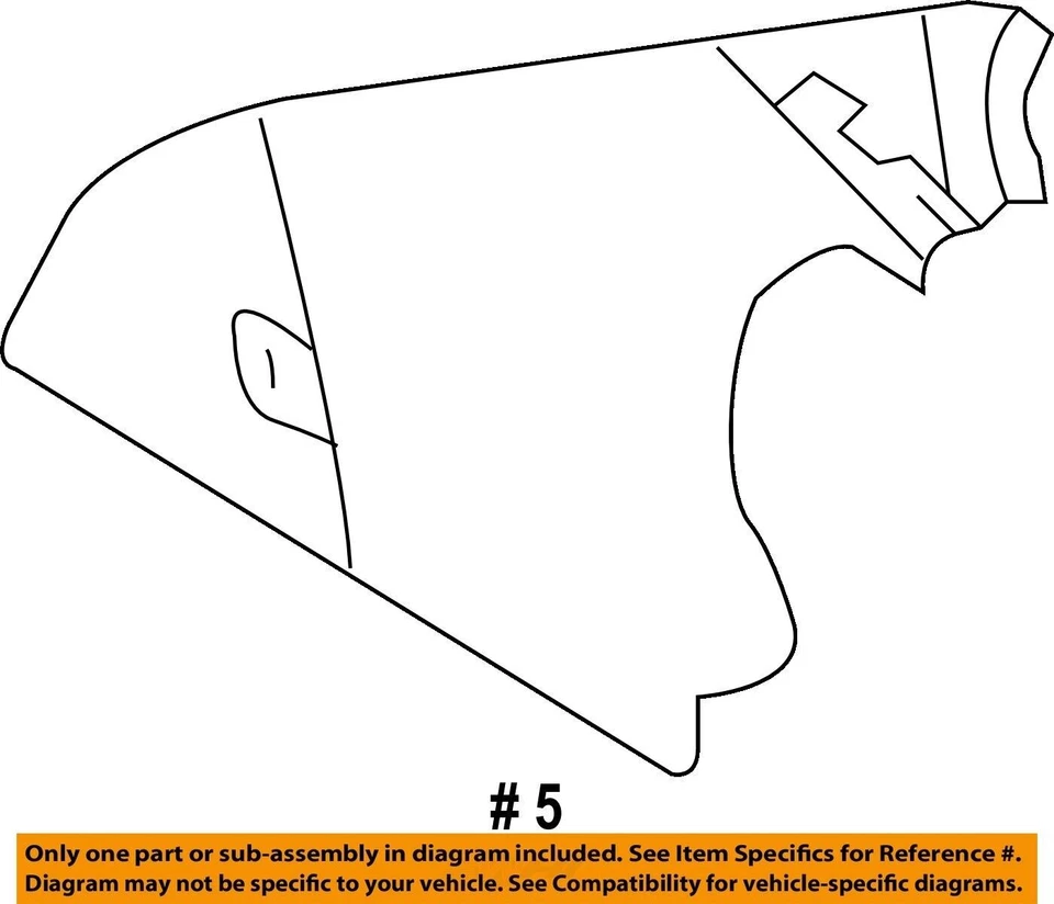 F2AZ17E680A FORD OEM porta lateral espelho retrovisor tampa de acesso direita - Imagem 2 de 2