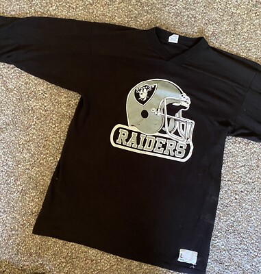 Vintage 80s Los Angeles Raiders Logo 7 L Jersey T Shirt Oakland  