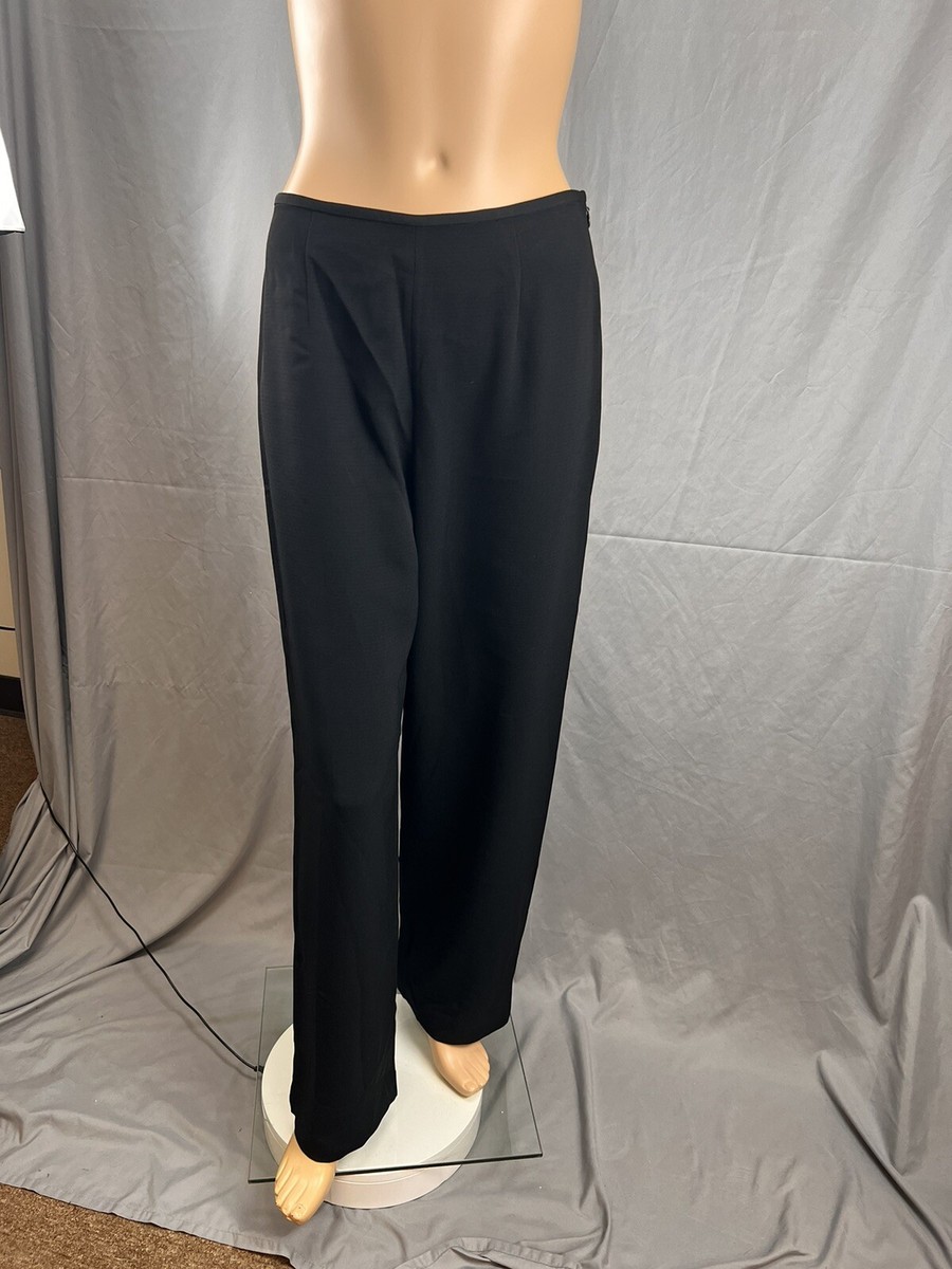 Pantalon De Costume Ann Taylor – Noir – Taille 16 – Coupe Large – Pour Femme – Occasion TB