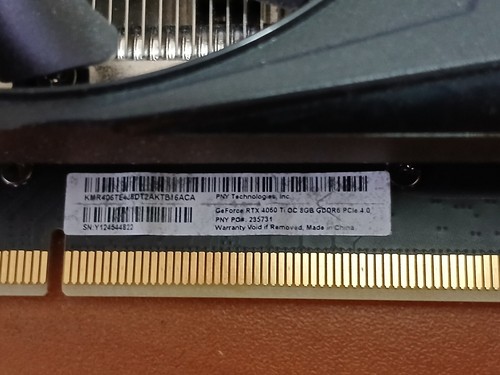 PNY Nvidia GeForce RTX 4060 Ti Titanium 8GB GDDR6 Graphics Card GPU PC Used - Picture 2 of 7