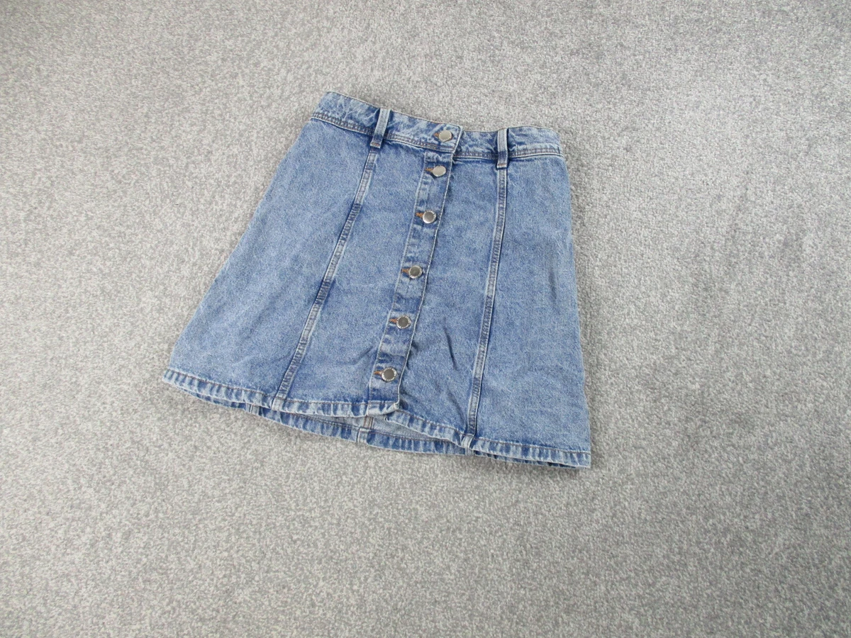 Denim deals divided skirt
