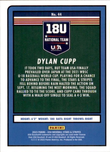 2023 Panini Stars & Stripes USA Baseball Optichrome Rookie Singles Choose Yours - Picture 89 of 199