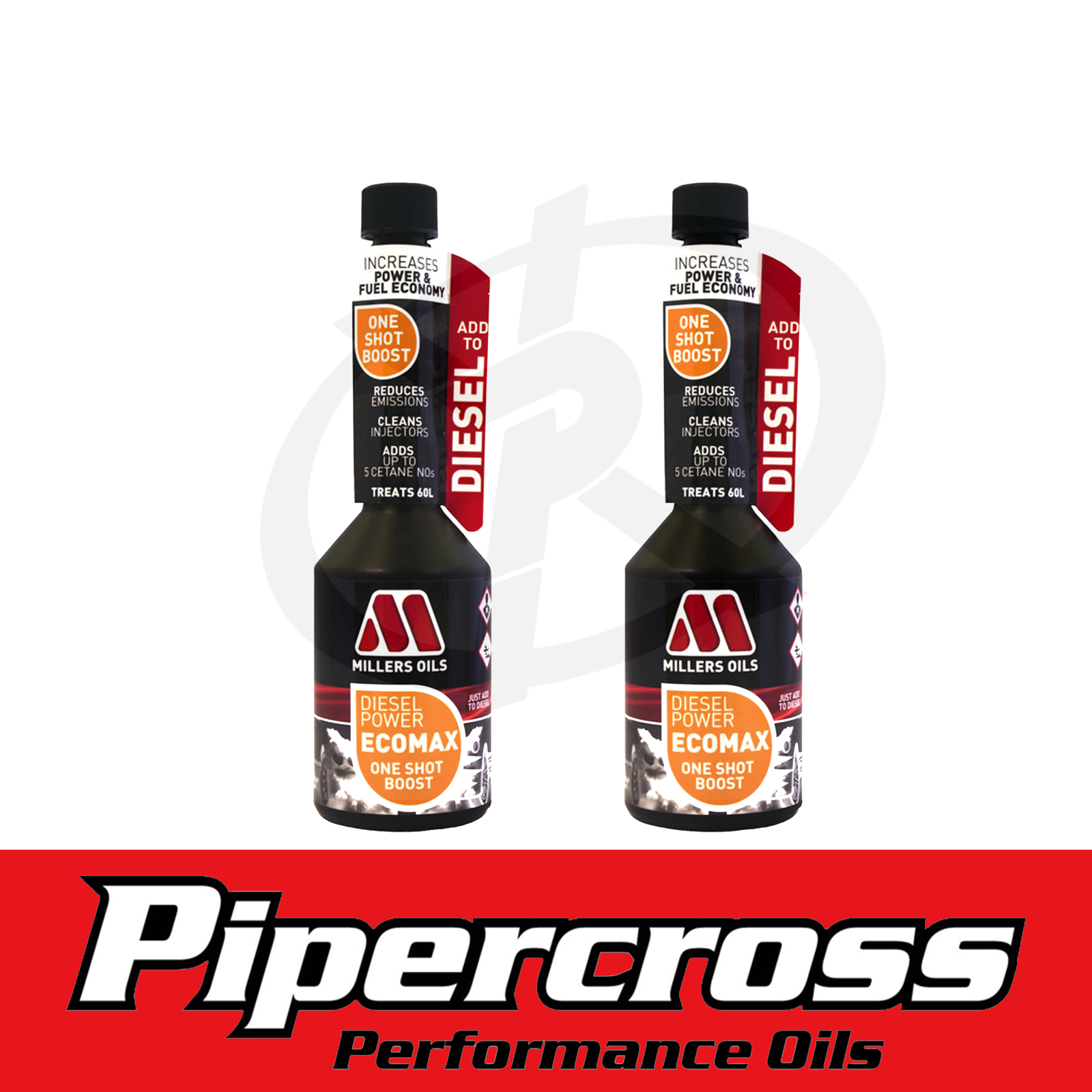 Millers Oils Diesel Power Fuel Additive Treatment 250 ML X2