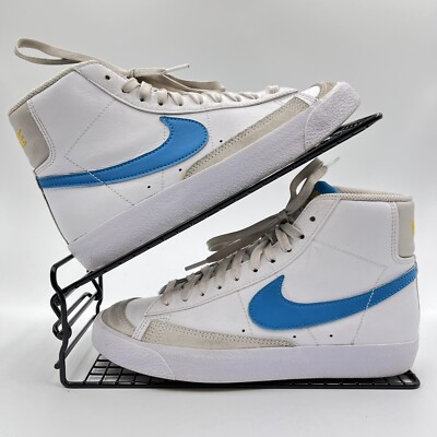 High Top Blue And White Nike Blazers NIKE BLAZER MID 77 WHITE
