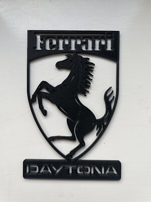 Ferrari Daytona SP3 für Lego 42143 3D-gedrucktes Logo Schild Mann Höhle Dekoration