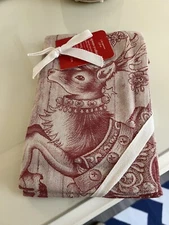 Williams Sonoma Twas the Night Reindeer Jacquard KitchenTowels Set of 2
