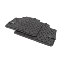 Genuine Rear Black All Season Floor Mats Set for Mini F57 Cooper Convertible