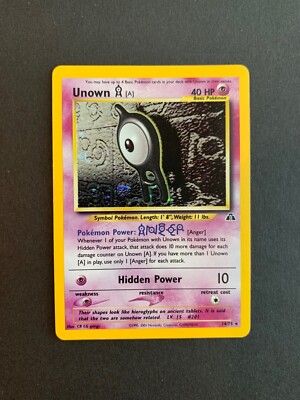 Pokémon Unown A 14/75 Holo Unlimited LP
