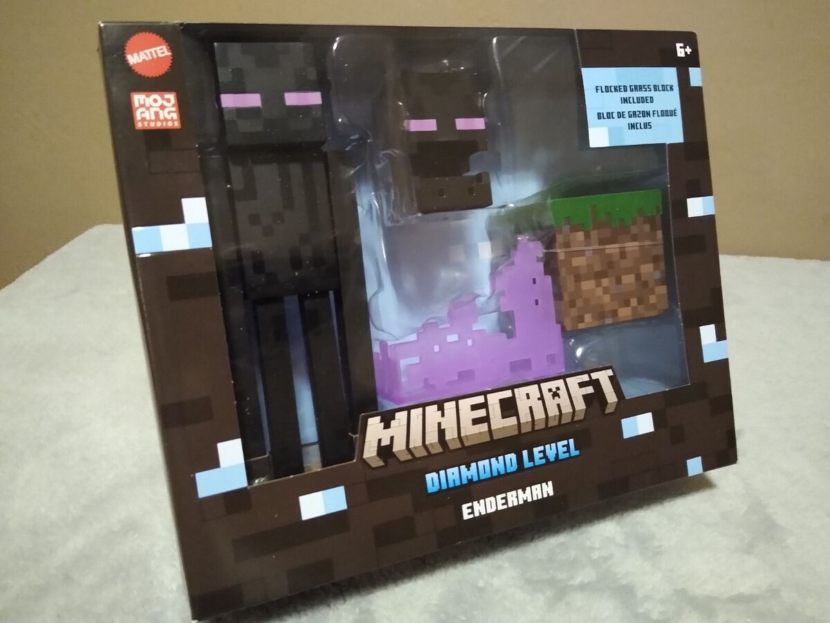 Minecraft Diamond Enderman Action Figure With Accessories, 5.5-Inch Toy  Collectible