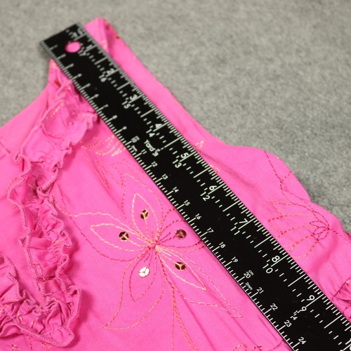 Marmellata Floral Embroidered Sequined Pink Fairy Easter Party Dress Girls' 6 - Picture 9 of 15