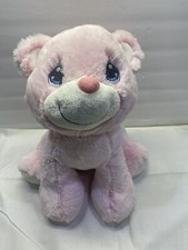Precious Moments Pink Charlie Bear Plush Stuffed Animal by Aurora Soft Clean