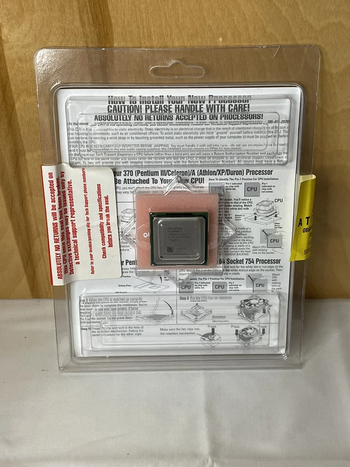 Intel Celeron D 335 2.80 Ghz 256k Cache  533 FSB Socket 478 New - Image 3 of 3