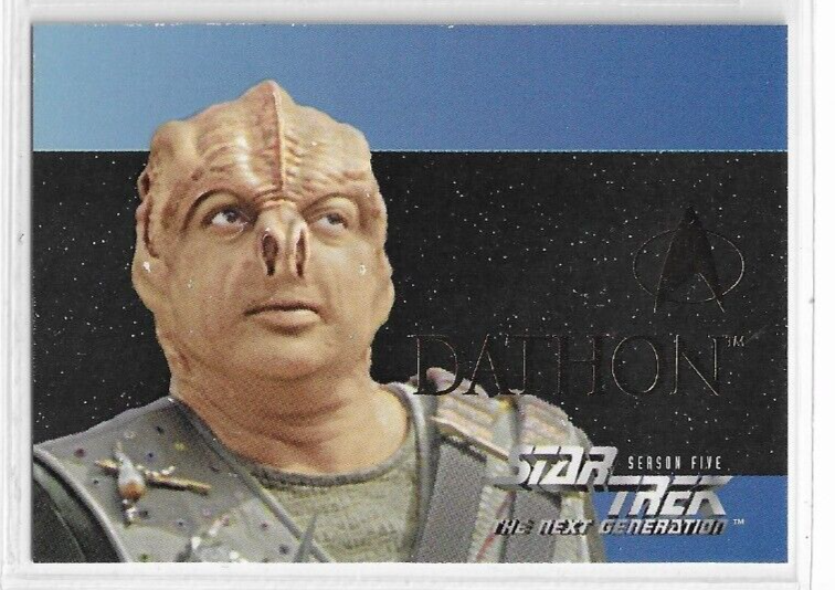 1996 Star Trek The Next Generation Season 5 Embossed Card S28 - Dathon ...