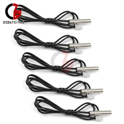 5x 2.5m NTC Thermistor Accuracy Temperature Sensor Probe Wire 10K 1% 3435 IP66