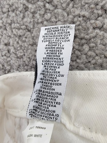 Celebrity Pink Plus Relaxed Straight The Retro Jeans Women's 22 White Button Zip - Picture 14 of 16