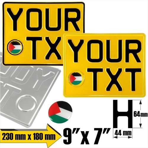 9x7 Show Pressed Number Plate Novelty Kids Door Car Motorcycle Bike 3D Gel Badge - Picture 90 of 98
