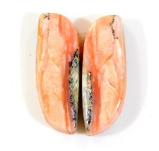 12 CT 100% Natural Pink Opal Pair Fancy Cabochon Jewelry Making Gemstone BX=038