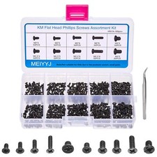 	MEIYYJ 500pcs Laptop Computer Replacement Screws Kit M2 M2.5 M3 Assortments	