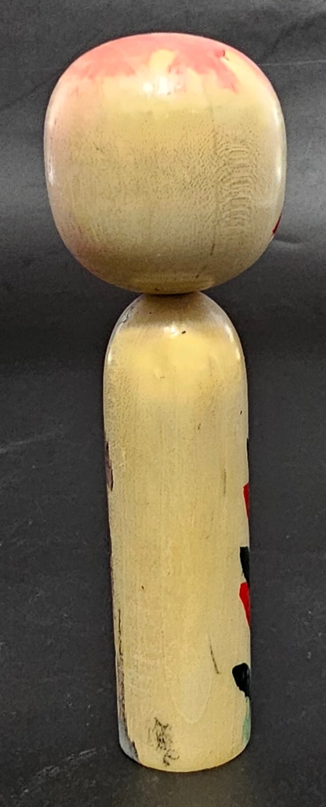 Yamaha Wooden Japanese Kokeshi Doll Hand-Painted Multicolor 6" Signed