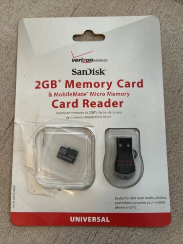 Sandisk 2GB Memory Card Verizon Wireless - Picture 1 of 4