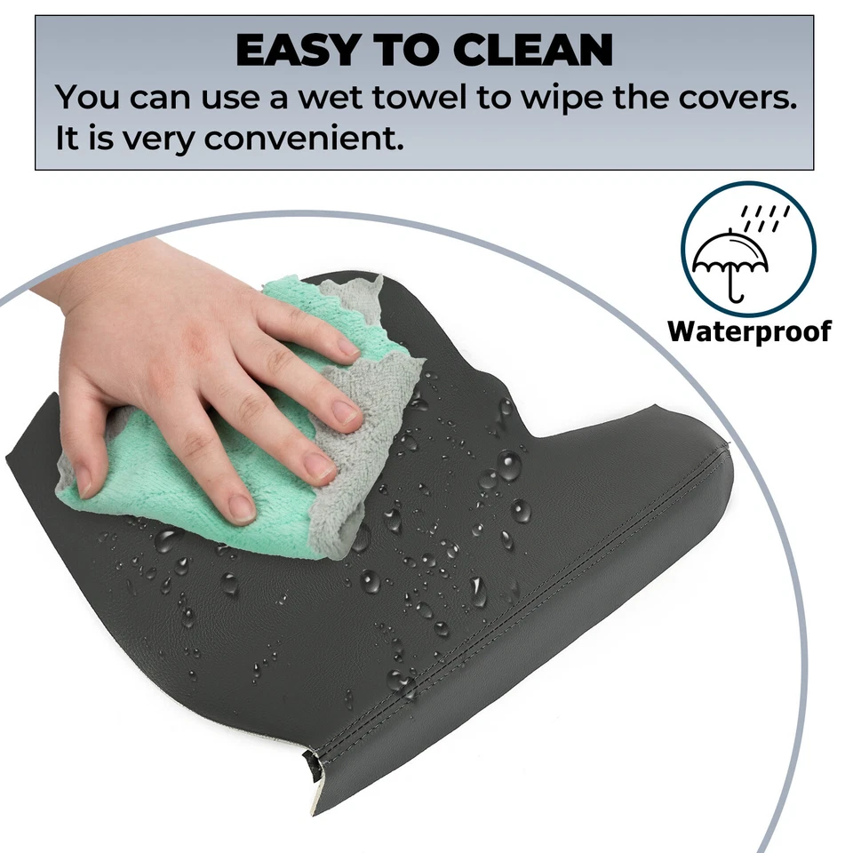 Cubierta de repuesto de reposabrazos de panel de puerta delantera gris oscuro para Honda Odyssey 2011-2017 Foto 2 de 4