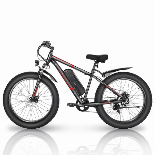 FAT TIRE Electric Bike 500W 48V 13Ah e Bike 26" Mountain Bicycle with LCD 25mph✅ - Picture 4 of 14