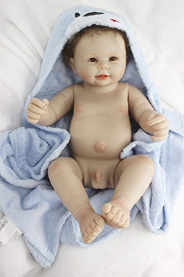 NPK Reborn Baby Dolls Boy Newborn Silicone Full Body Lifelike Doll 22 inch Ma...