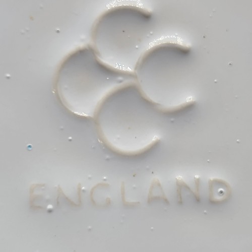 Vintage Coffee Mug Tea Cup CCCC England Blue White 10 oz Capacity - Picture 2 of 9