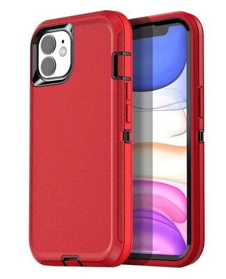Shockproof Defender case For iPhone 16 / 15 / 14 / 13 / 12/16E/Plus/Pro/Pro Max/