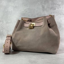 Borsa a tracolla Tom Ford 2 vie pelle scamosciata lucchetto rosa donna