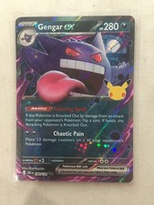 Carta Pokemon Gengar ex - 090/128 - ME: 30° Celebrazione (30C)
