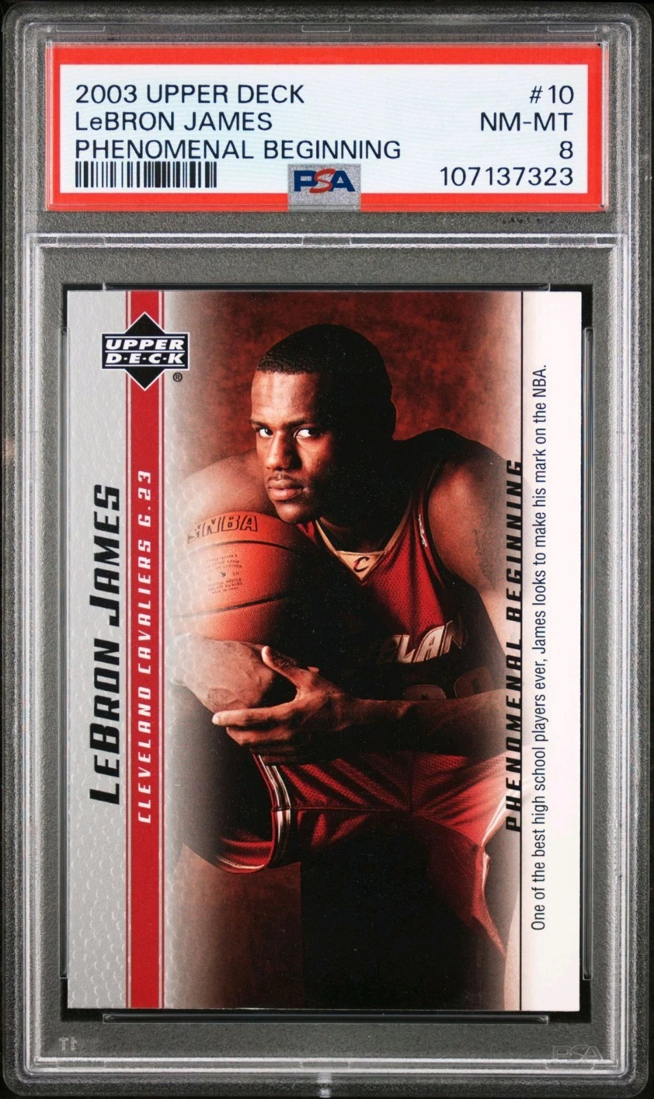 Lebron James trading card
