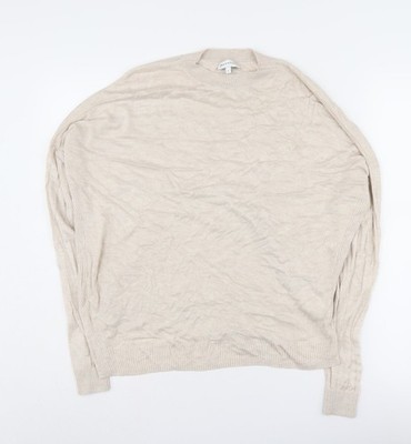 Warehouse Damen beige Stehkragen Pullover Pulli Größe 8