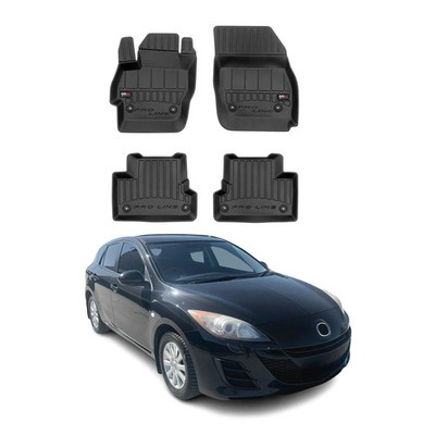 OMAC Premium Floor Mats for Mazda 3 2010-2013 All-Weather Heavy Duty 4Pcs