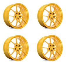 Set 4 Niche Mono T112 Kanan 20x11 5x120 Brushed Candy Gold Wheels 20 43mm Rims