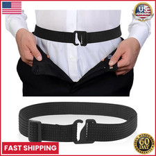 Shirt Stays Belt Crop Top Tuck Waist Band Belt Style Shirt Stay Adjustable Elast