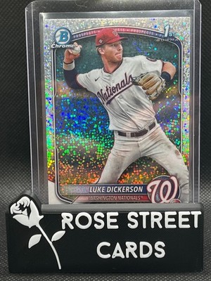 2025 Bowman Chrome Luke Dickerson Speckle Refractor 1st 95/299 BCP-218