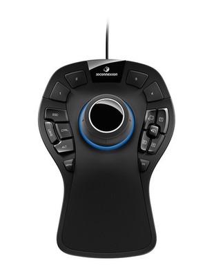 3Dconnexion SpaceMouse Pro 3DX-700040 Professional 3D Mouse, Black Pro Single