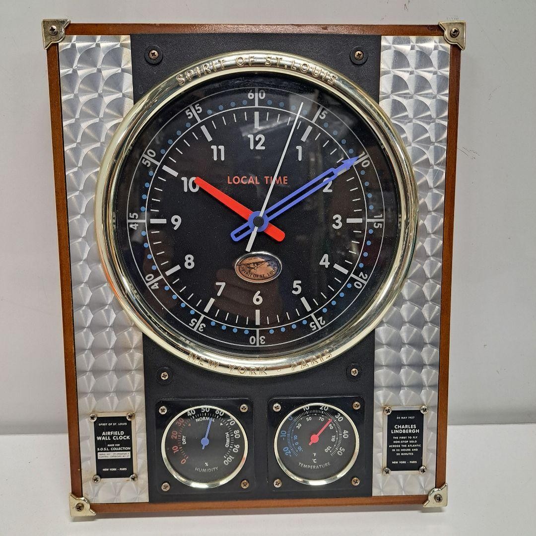 希少 SPIRIT OF ST. LOUIS 壁掛け時計 Rare SPIRIT OF ST. LOUIS Wall Clock Antique Rare From Japan | eBay