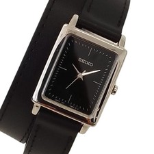 Seiko Ap Studio Hirob Double Bracelet Quartz Wristwatch 1N01-Han0 Black Dial Wom