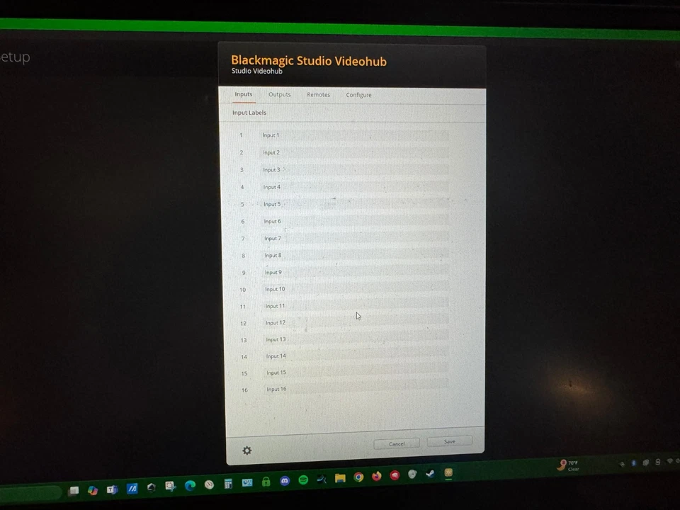Blackmagic Design Studio Videohub Routing Switcher 16x32 3G HD SDI With PSU - Image 4 of 4