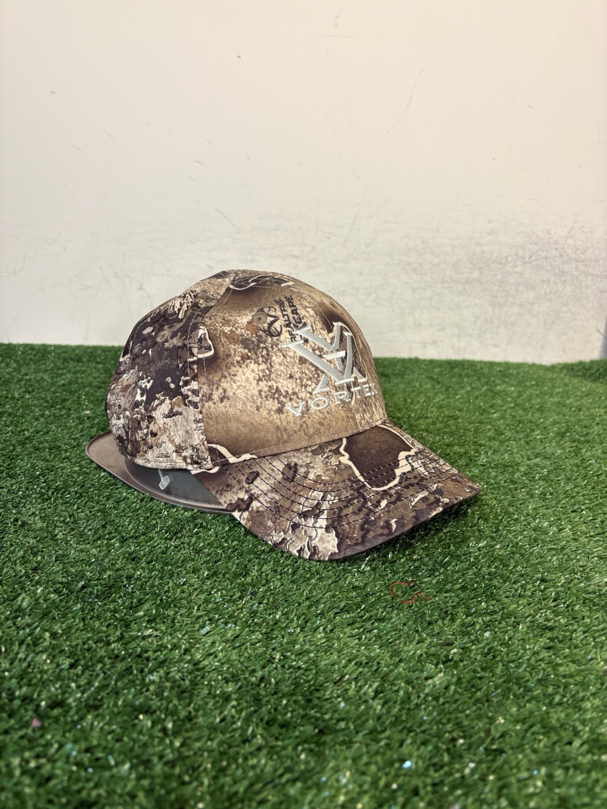 Vortex hat cap strap back brown camo realtree lig… - image 2