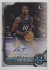 2021 Bowman U Chrome Prospect Silver Wave Refractor 58/199 Nate Johnson Auto n0c